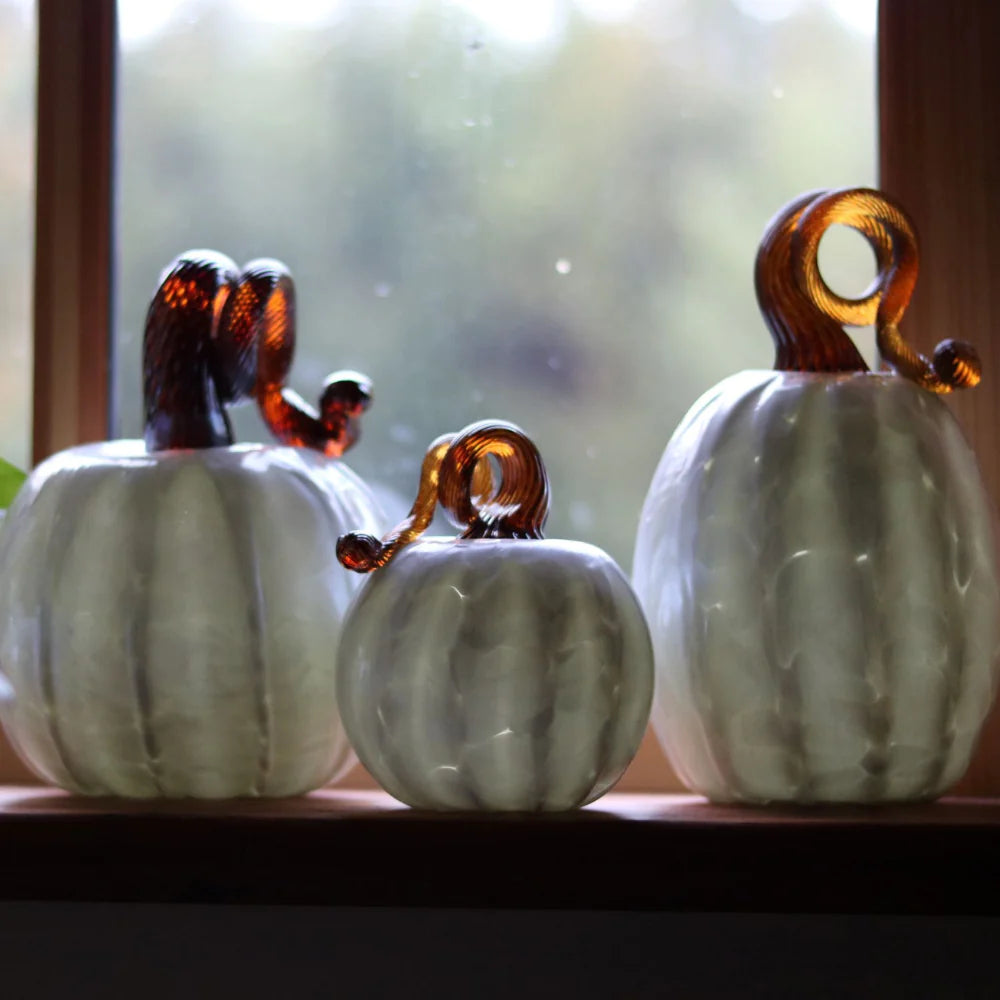 Kitras Art Glass Pumpkins