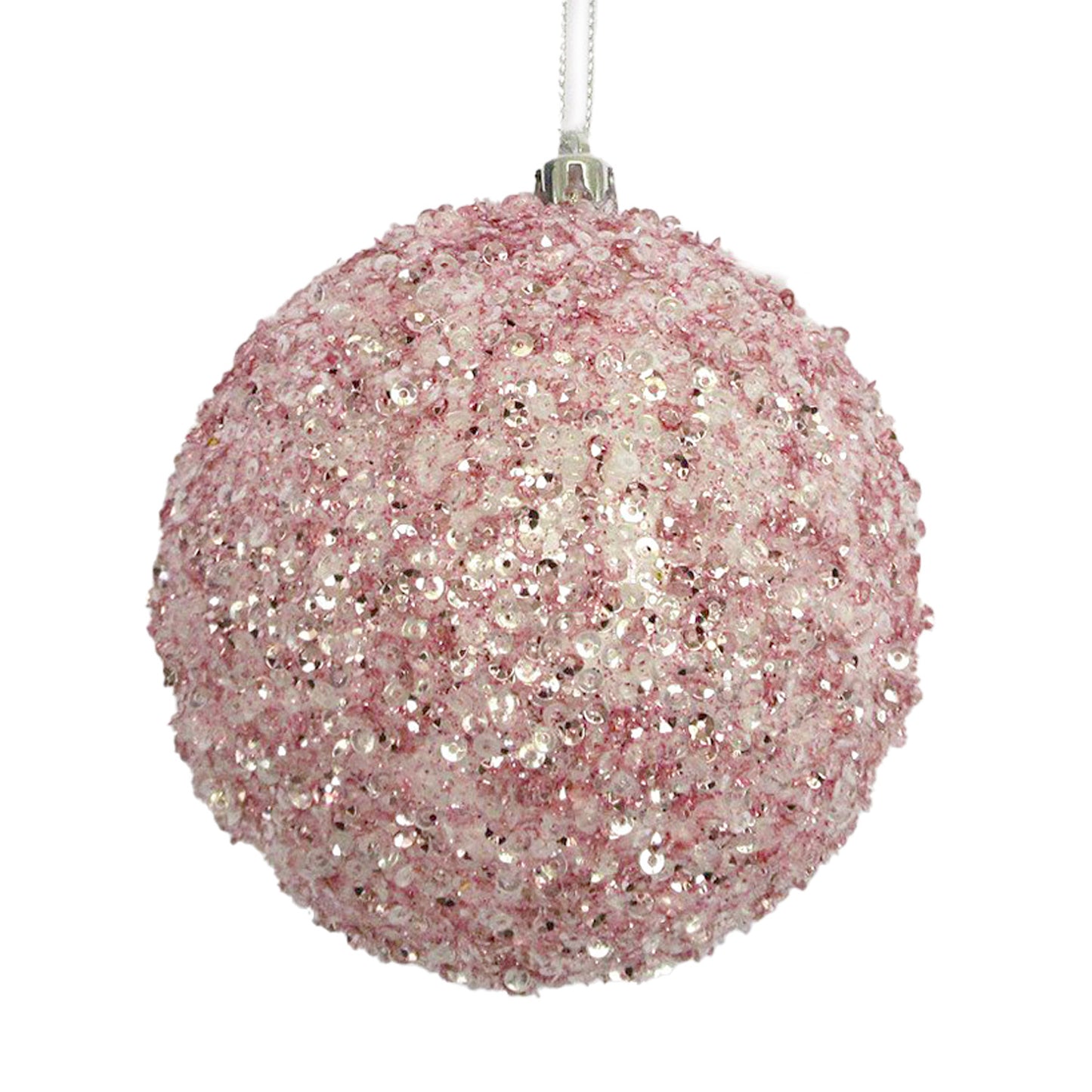 Pink Sequin Ornament Beaded