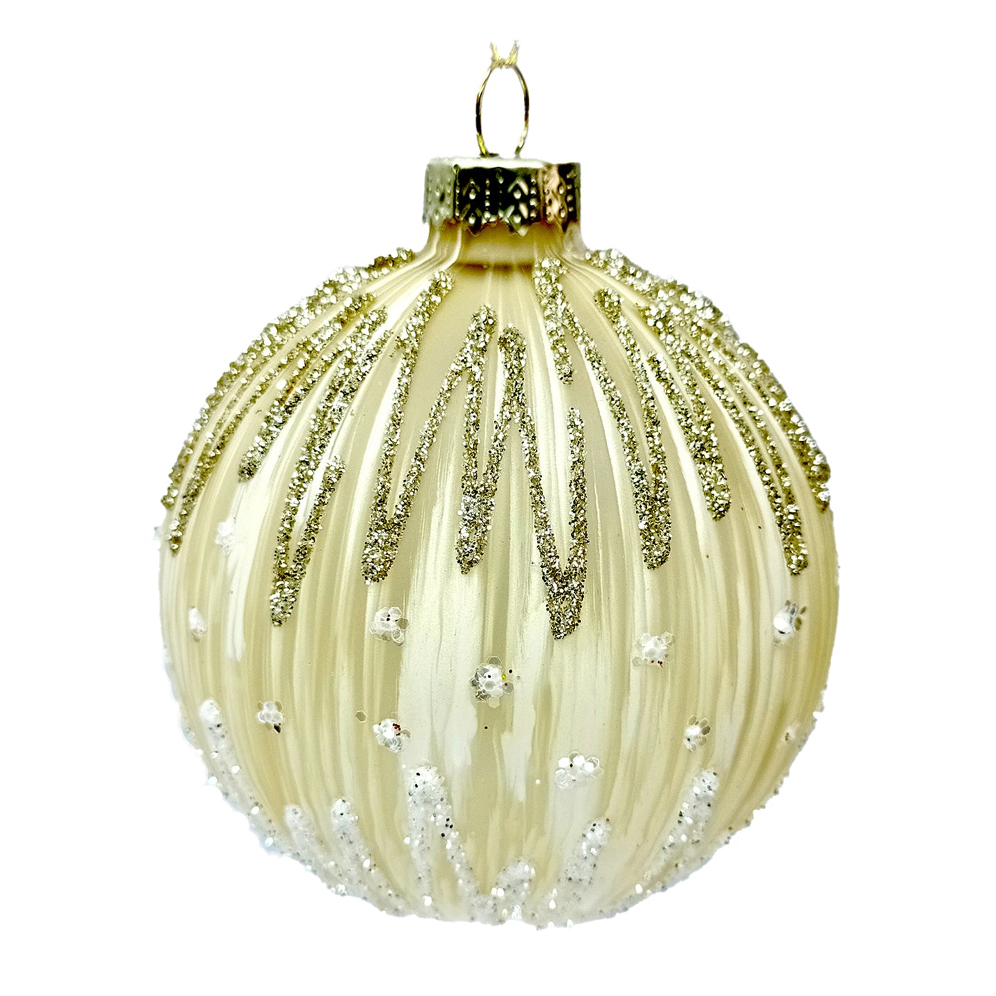 Glamorous 3" Glass Ornaments