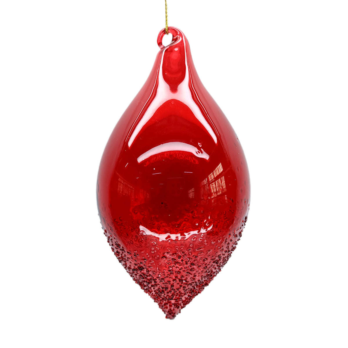 Blown Glass Teardrop Ornament