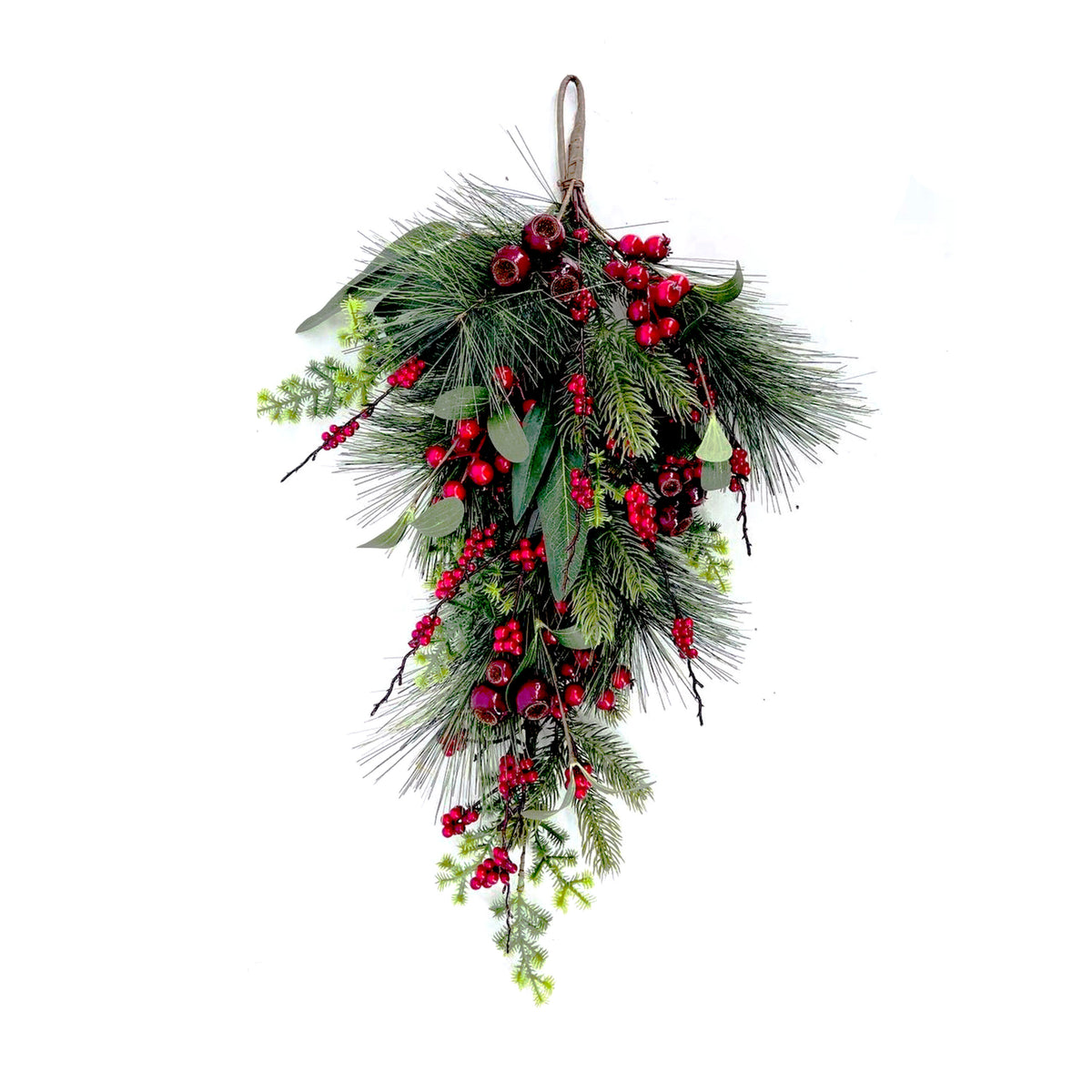Evergreen and Berry Swag