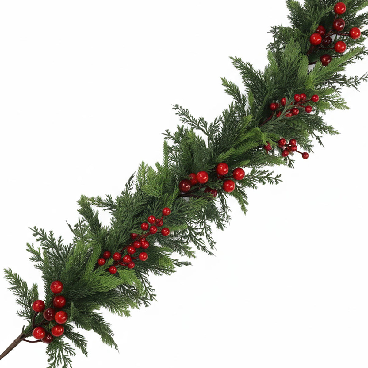 Evergreen and Berry Garland 5'