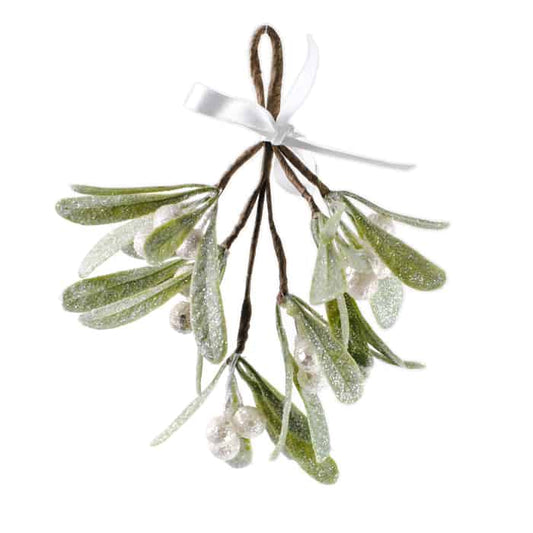 Hanging Glitter Mistletoe Ornament