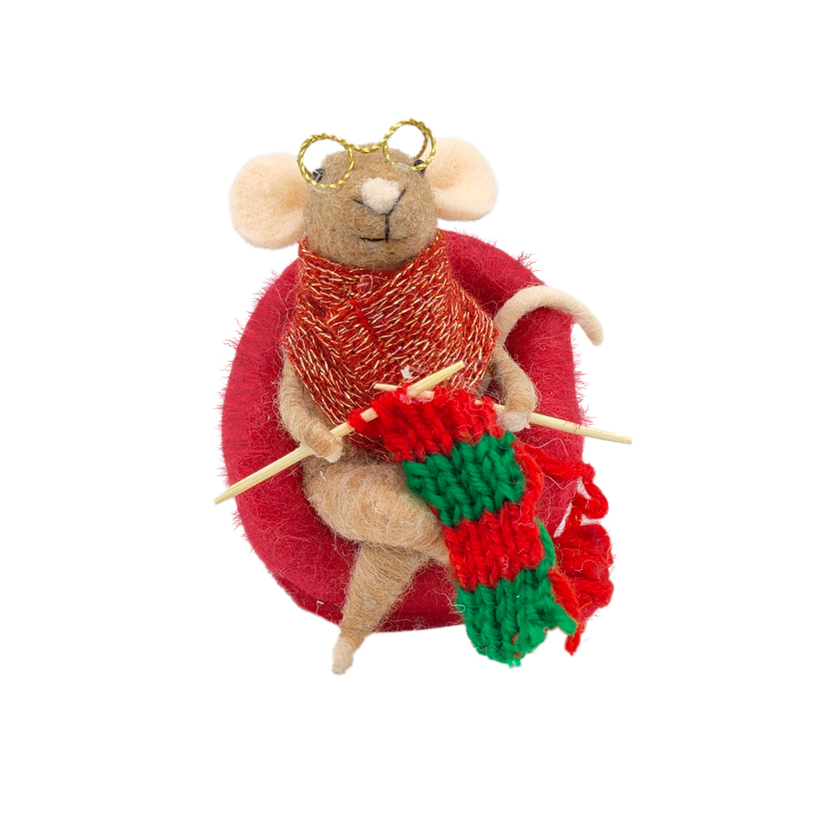 Felted Mouse Ornaments