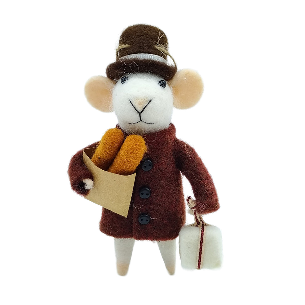 Felted Mouse Ornaments