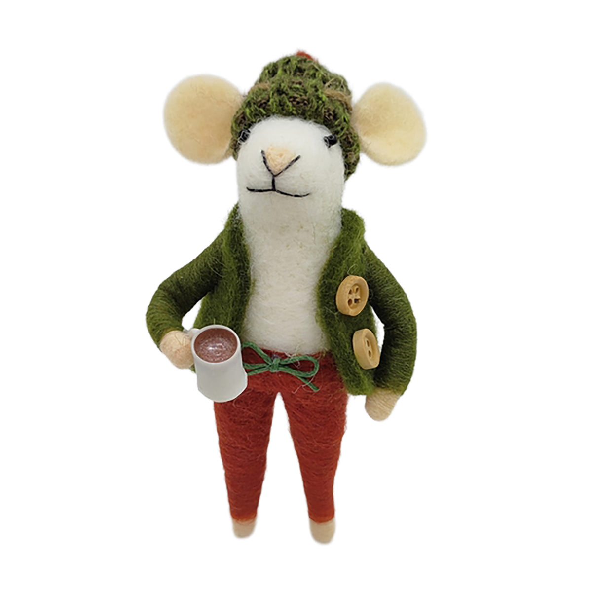 Felted Mouse Ornaments