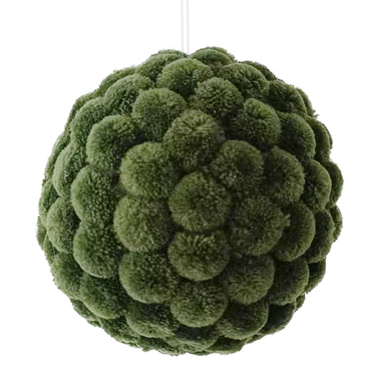 Green Pom Pom Ornament