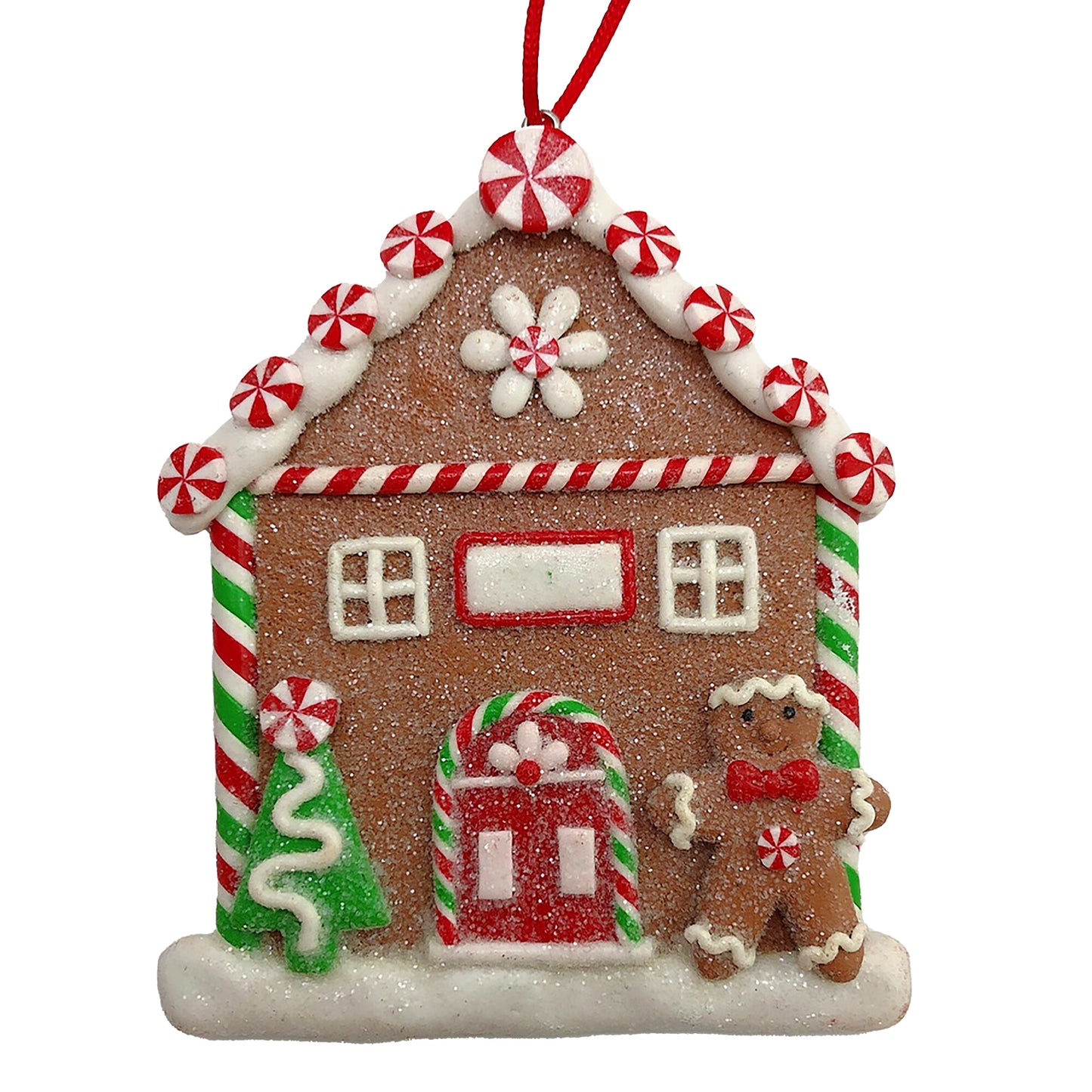 Gingerbread House Clay Ornament