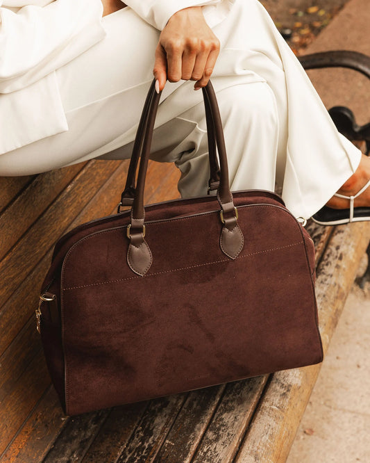 Blaire Suede Tote Bag, Louenhide
