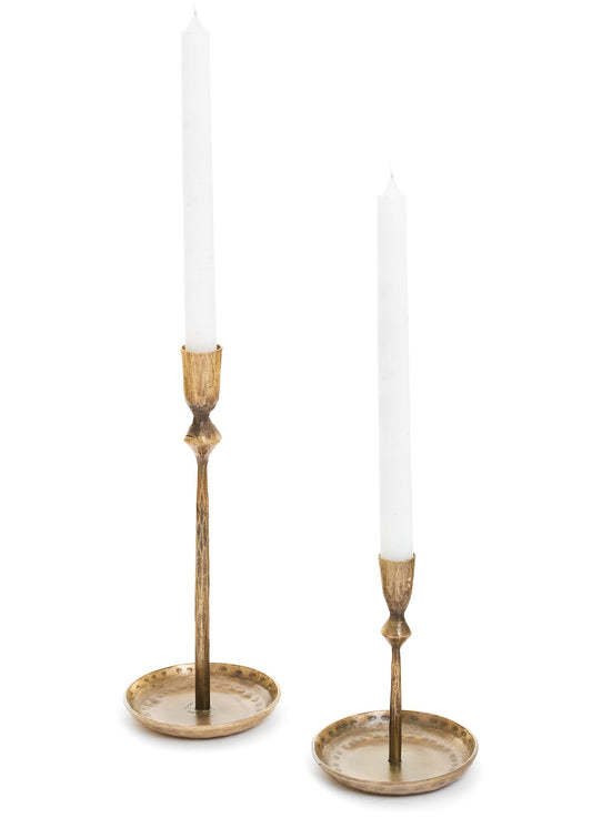 Iron Candlestick Holders, Small & Large