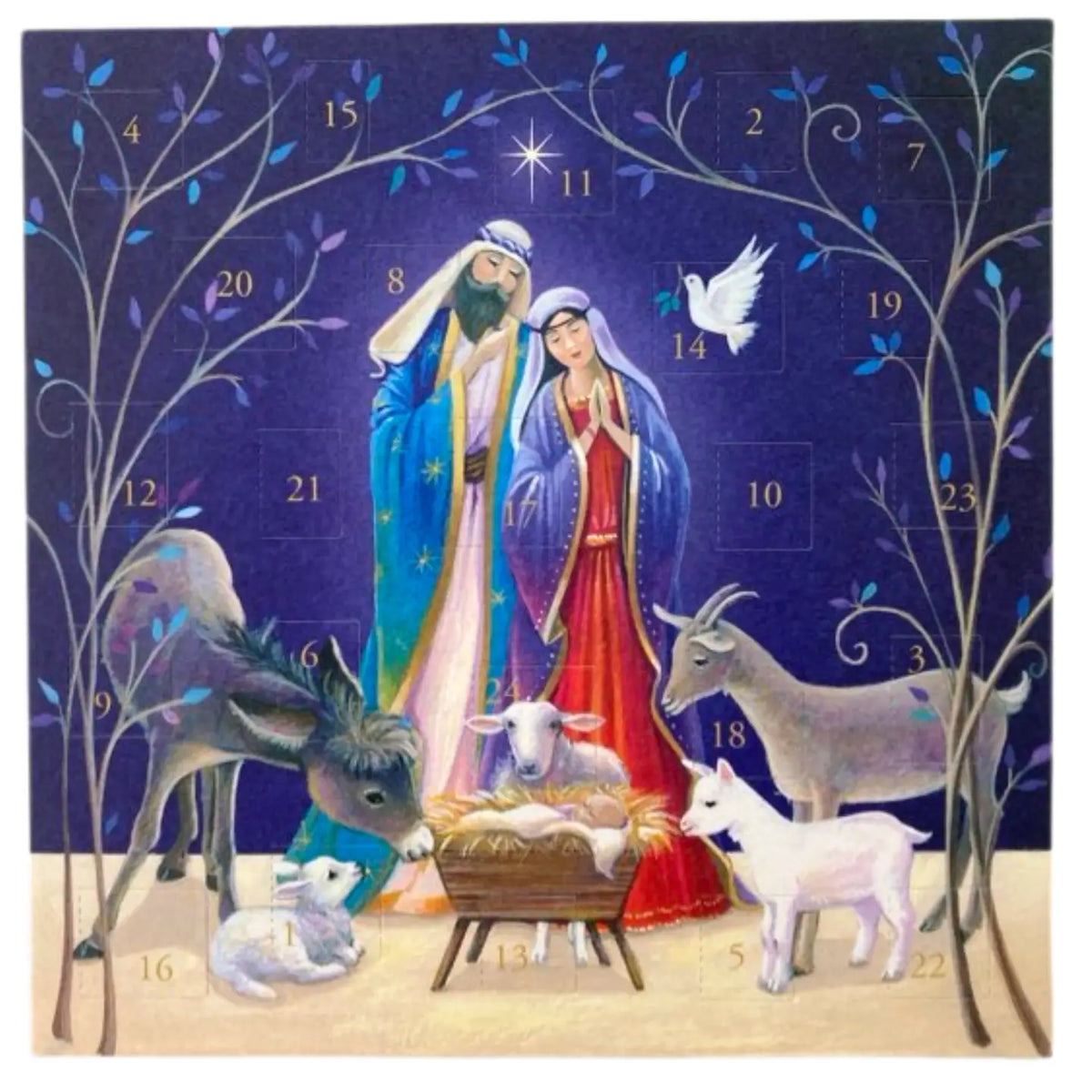 Lilac Tree Advent Cards