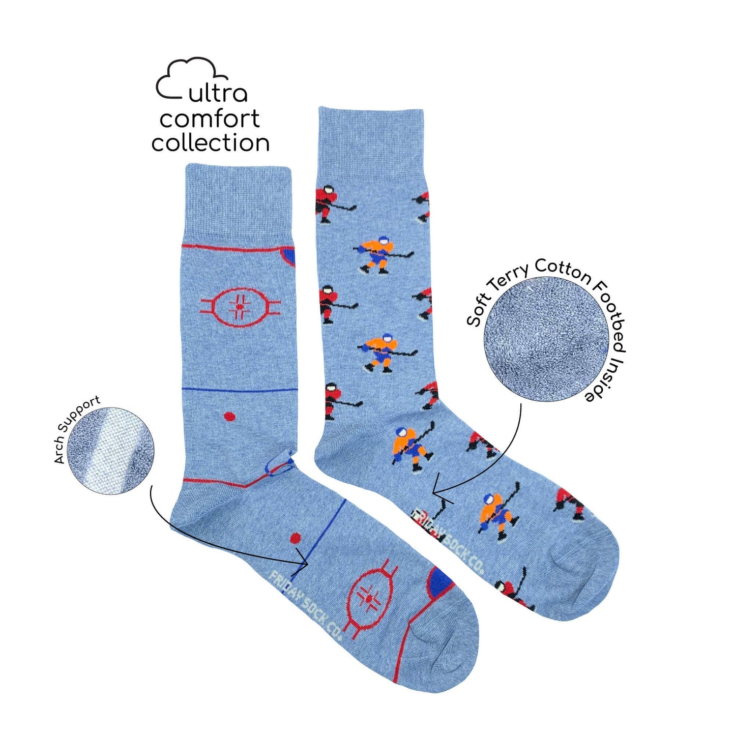 Men's Ultra Comfort Fit Socks | Hockey | Mismatched