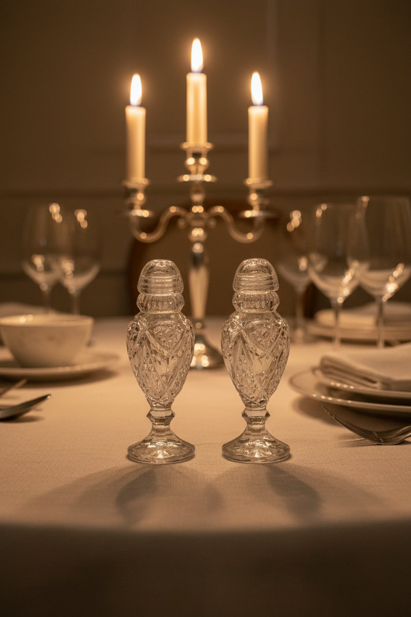 Crystal Pinwheel Salt & Pepper Set