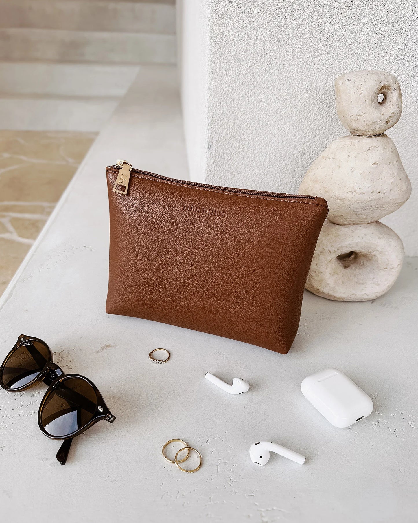 Everyday Pouch, Tan, Louenhide