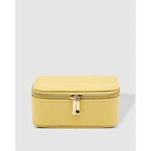 Load image into Gallery viewer, Louenhide Vegan leather Lola jewelry case yellow
