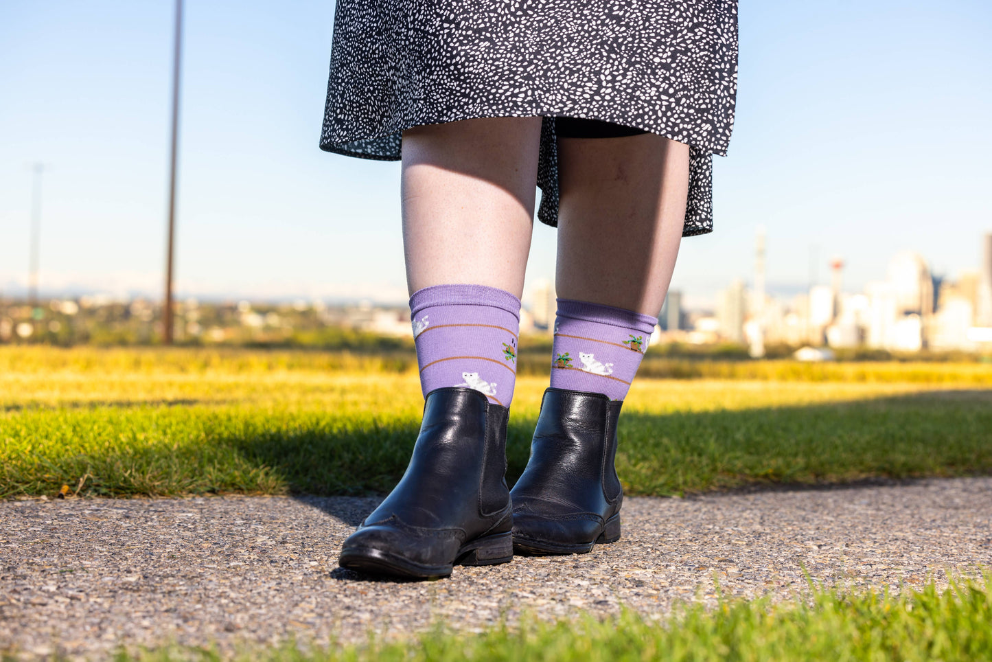 Women's Socks | Cat & Plant | Mismatched Socks