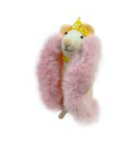 felted wool mouse ornament