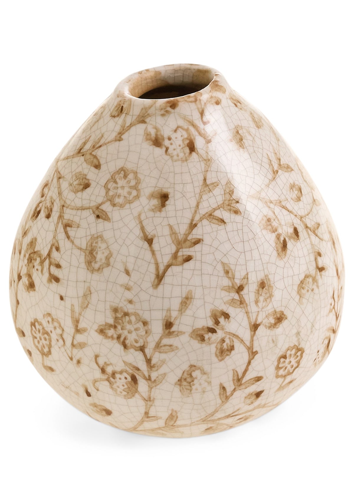 Floral Patterned Bud Vase