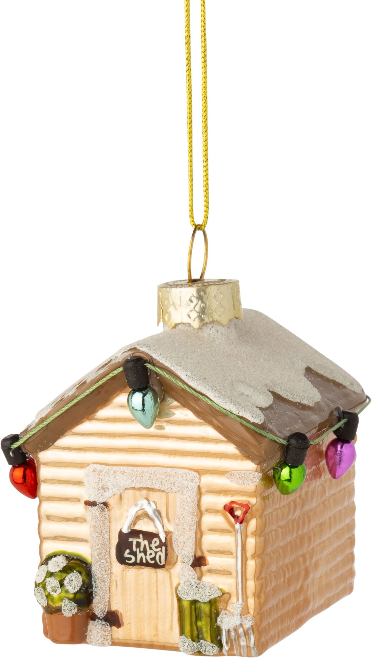 Garden Shed Glass Ornament