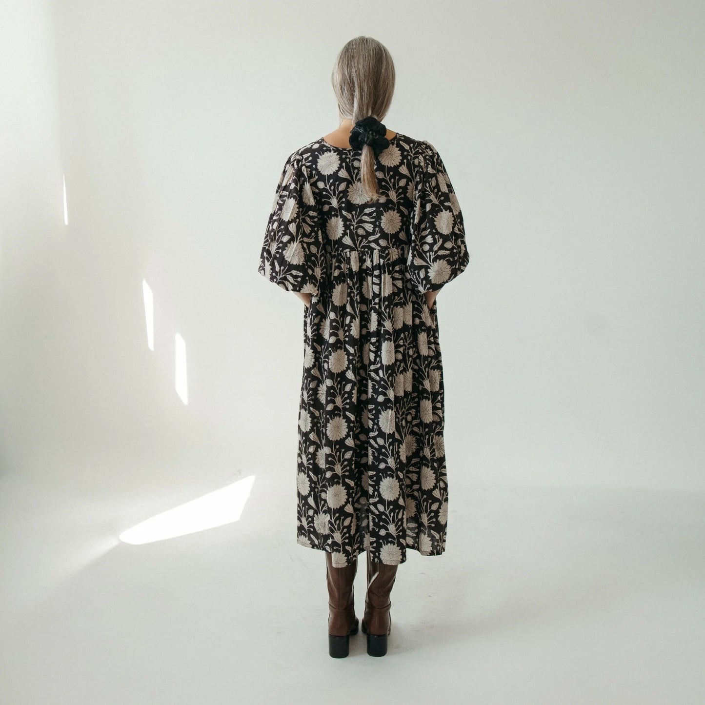 Mira Night Flower Midi Dress, Pokoloko Fair Trade