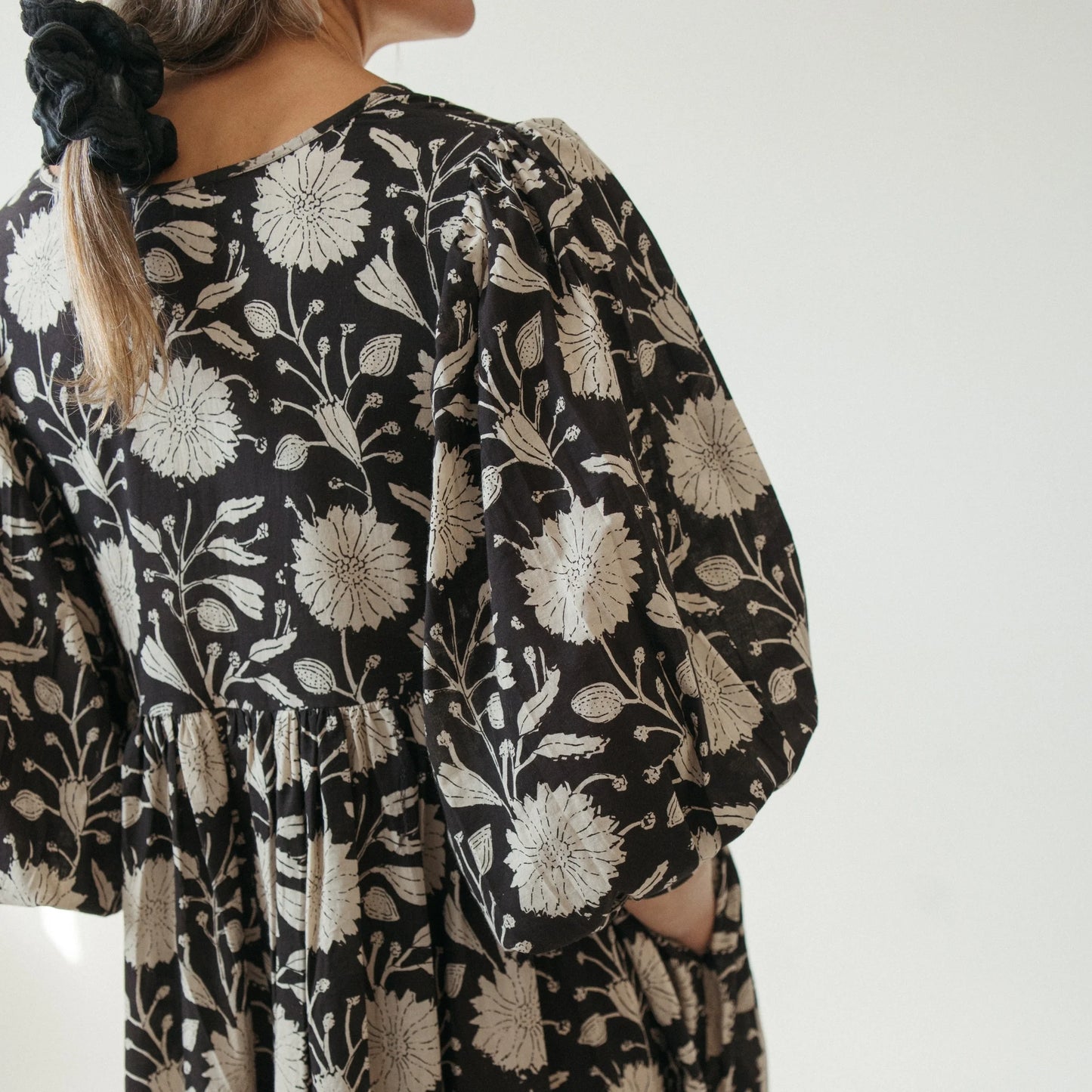 Mira Night Flower Midi Dress, Pokoloko Fair Trade