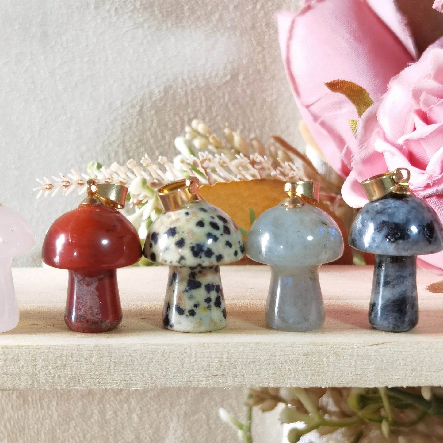 Mushroom Earrings and Pendants