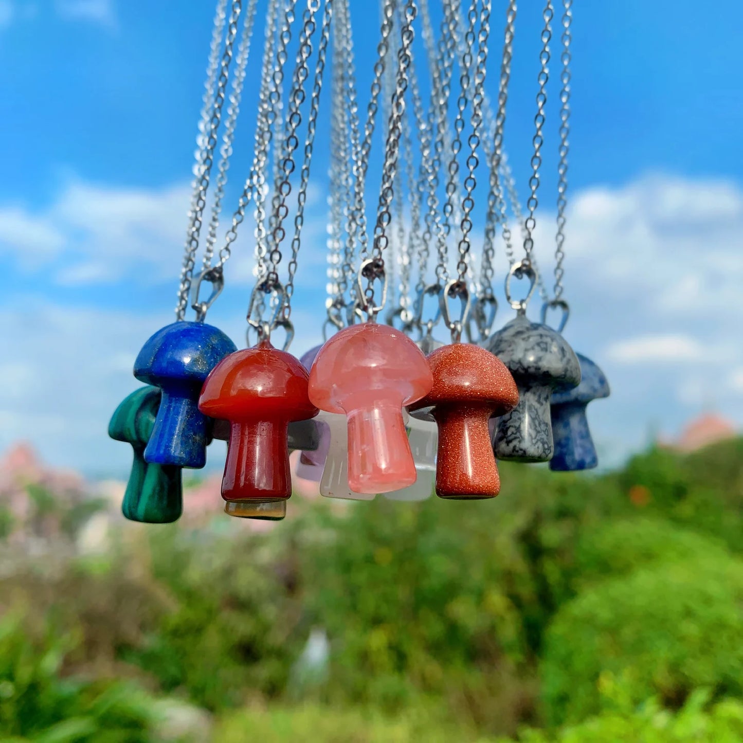 Mushroom Earrings and Pendants