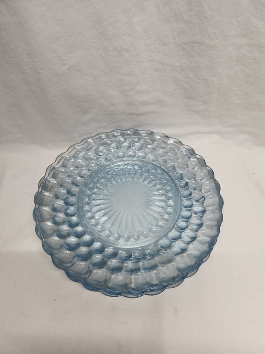 Blue Depression Glass Dessert/Bread  Plates