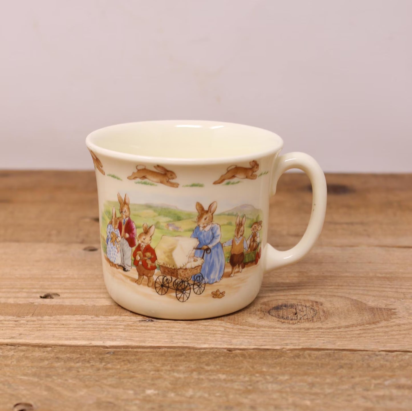 Bunnykins Pushing the Pram Vintage Mug