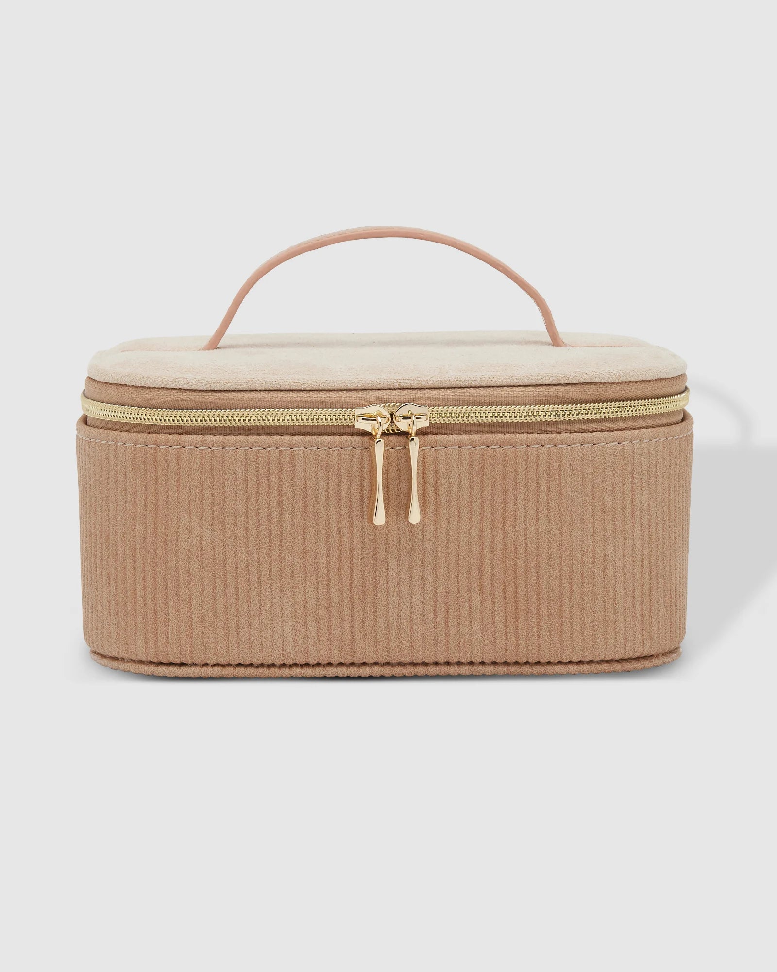 Louenhide Vegan leather Jesse Jewelry Case  almond
