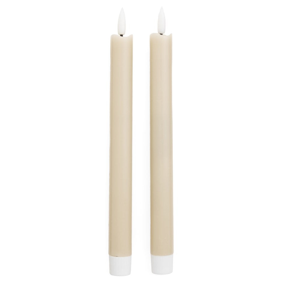 LED Taper Candles: Pair