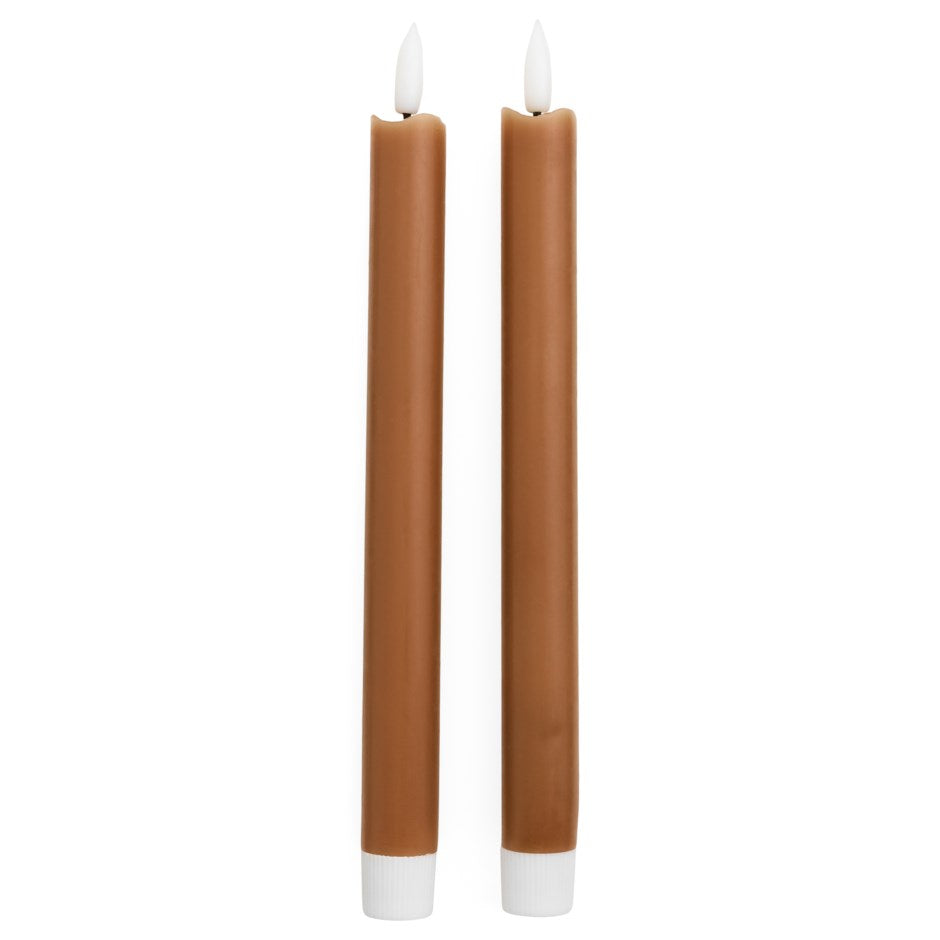 LED Taper Candles: Pair