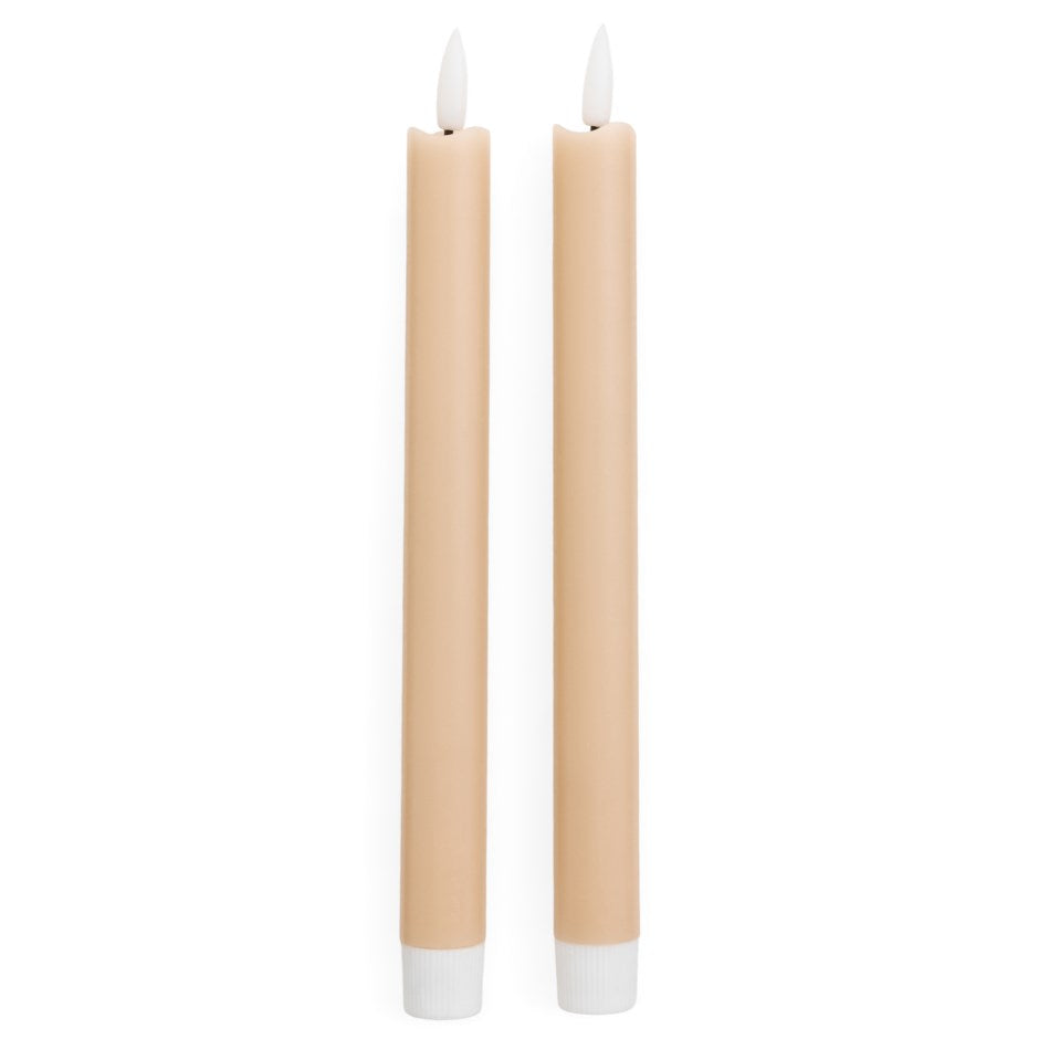 LED Taper Candles: Pair