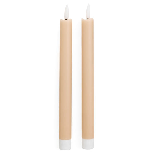 LED Taper Candles: Pair