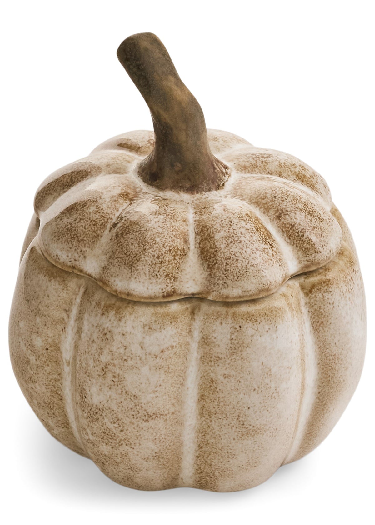 Stoneware Pumpkin with lid