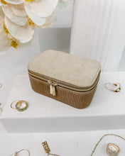 Load image into Gallery viewer, Louenhide Vegan leather Lola almond jewelry case
