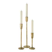 Load image into Gallery viewer, Luna Gold Forged Candlesticks
