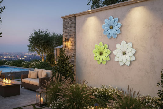 Large Metal Flowers