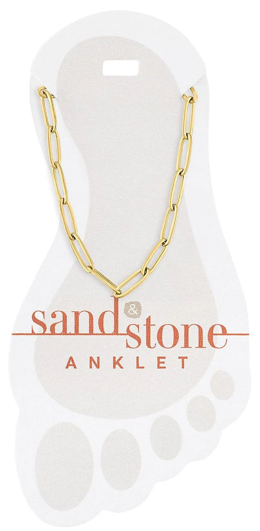 Sand & Stone Anklets Gold