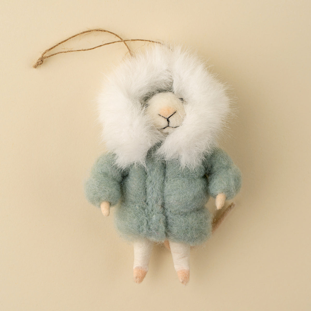Parka Paulette Felted Mouse Ornament