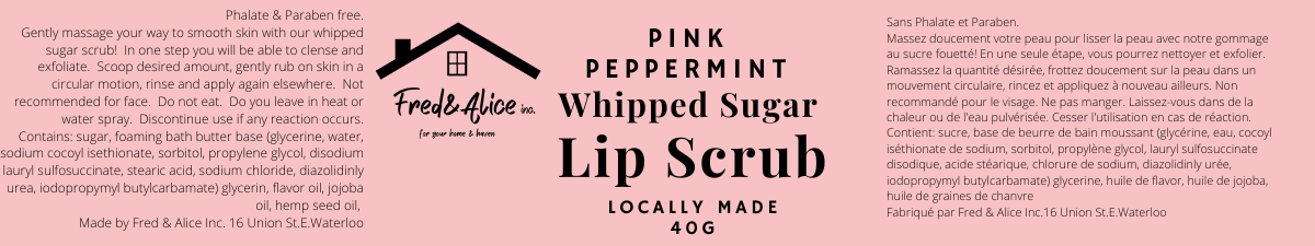 Whipped Sugar Scrub 6oz Fred & Alice