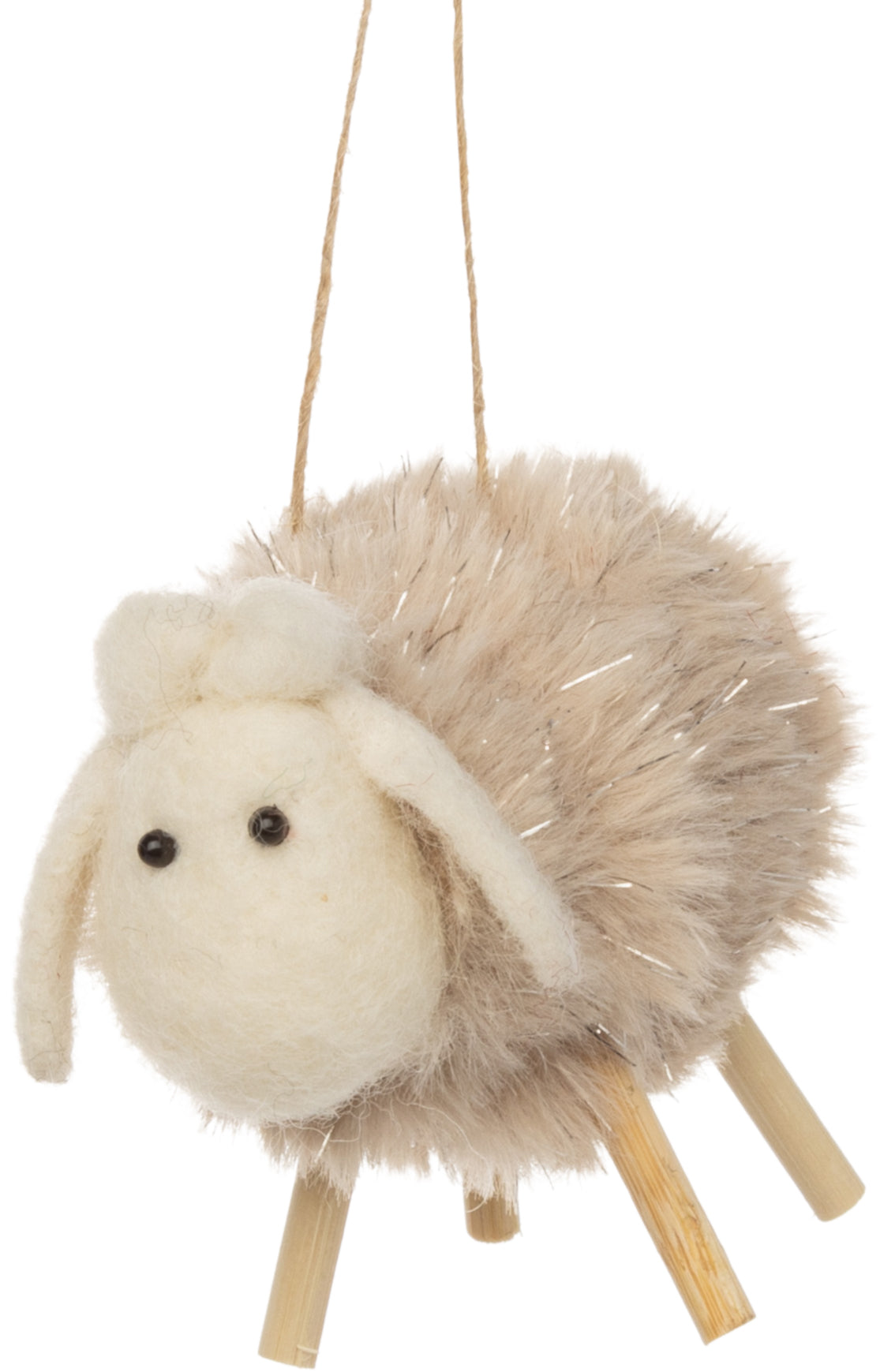 Sheep Felted wool ornament