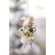 Starbright Stella Felted Mouse Ornament