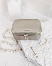Load image into Gallery viewer, Louenhide Vegan leather Lola jewelry case box silver
