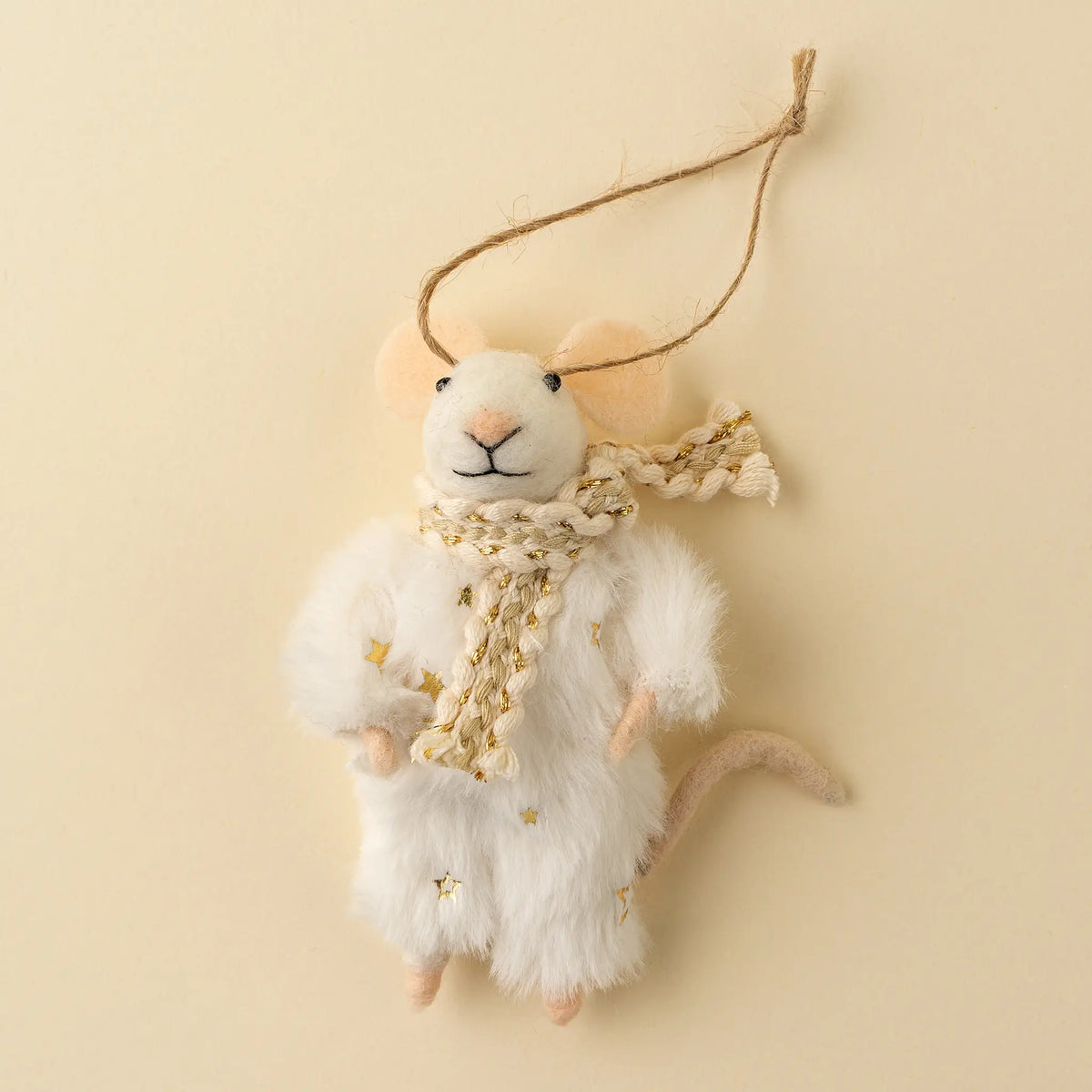 Winter White Wendy Felted Mouse