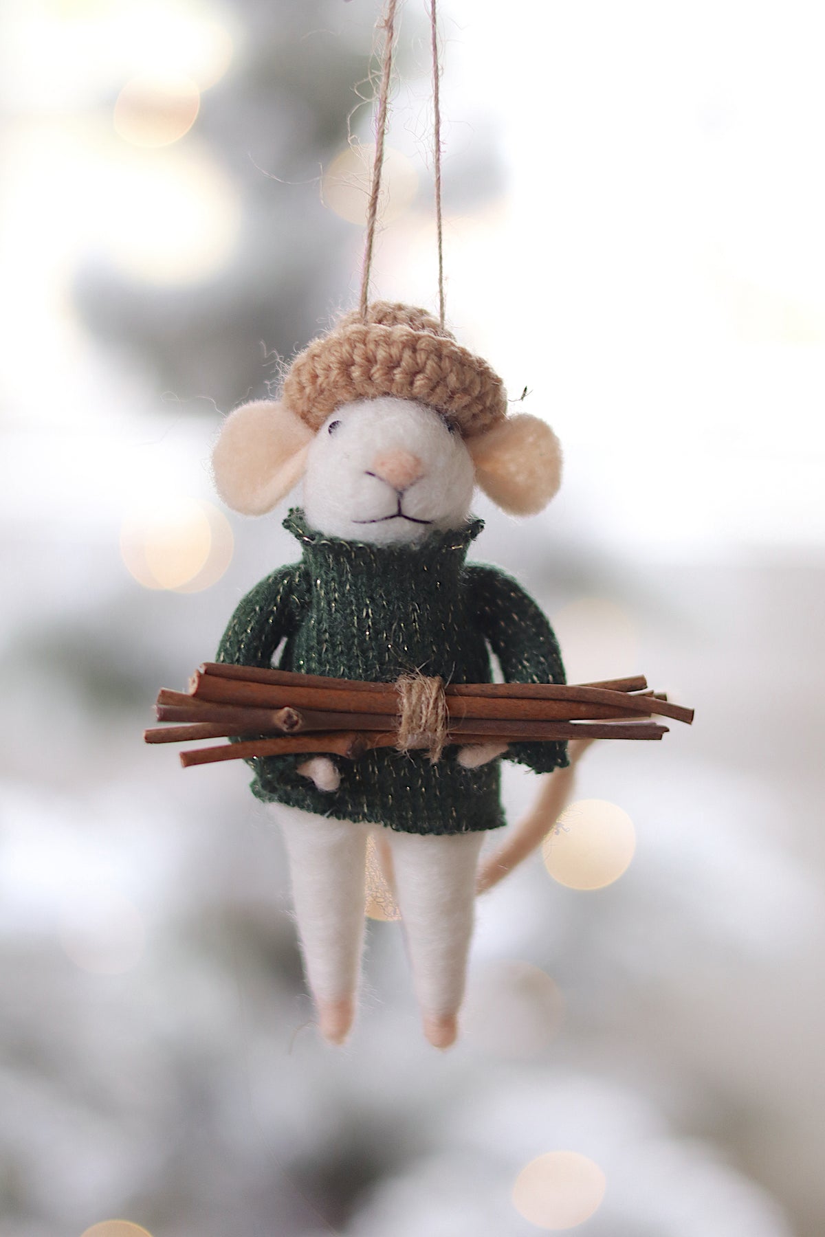 Woodland Wyatt Felted Mouse