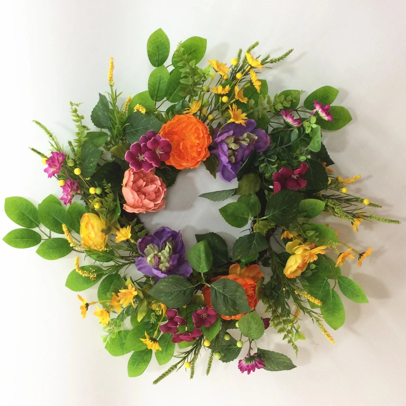 Spring Summer Floral Wreath