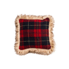 Load image into Gallery viewer, Plaid Fur Trimmed Pillows

