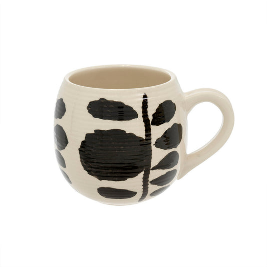 Black and White Bold Bloom Mug