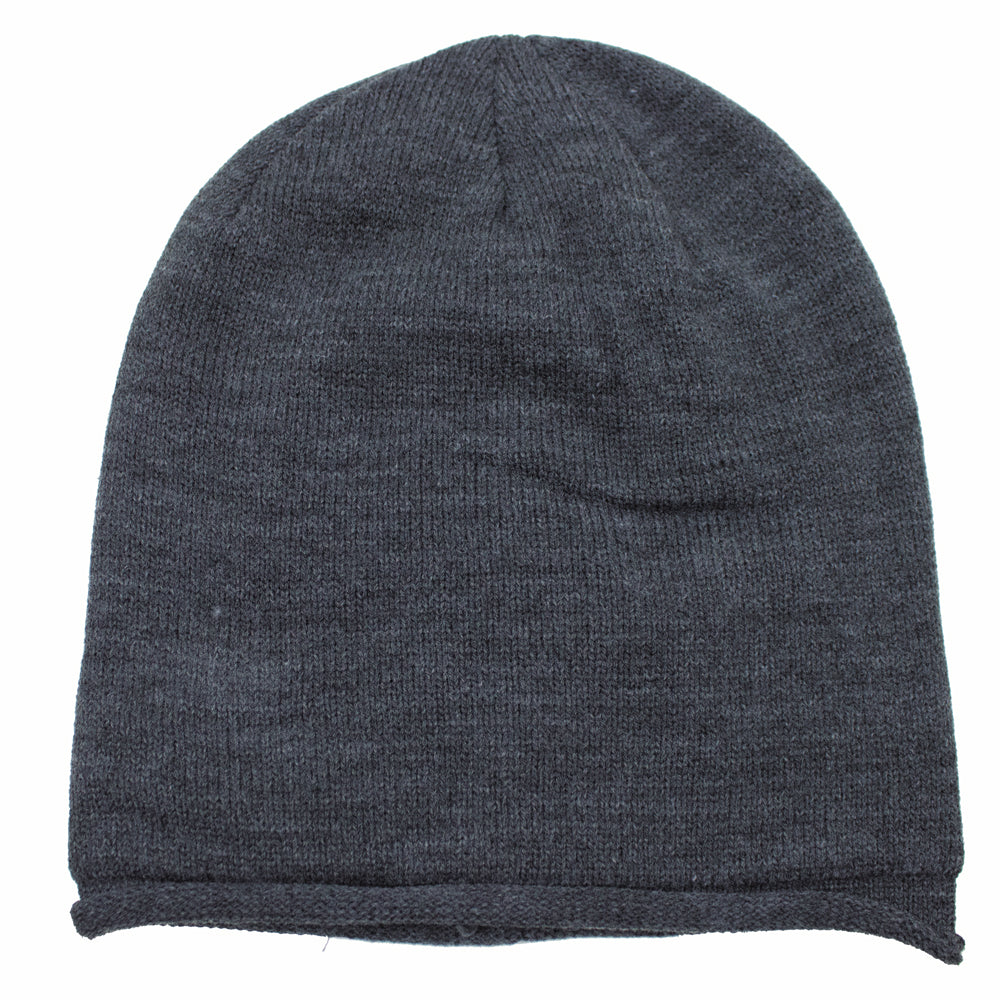 Grey Mens fisherman's knit hat/Toque
